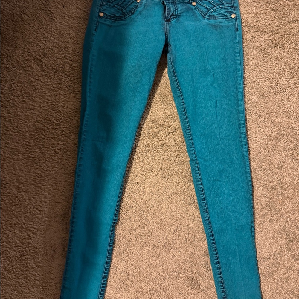 Blue Skinny Jeans Colombian butt lift